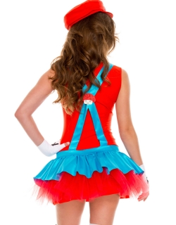 Lovely Sleeveless Mario Cosplay Costume