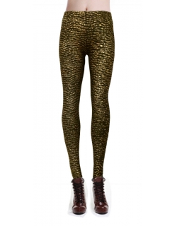 Fashion Cute Sexy Gold Printing Leggings 