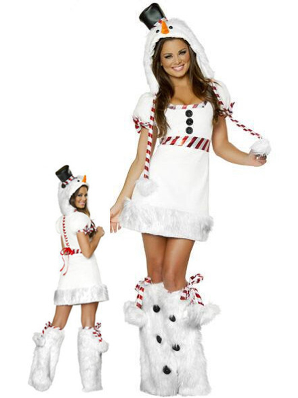 White Christmas Penguin Sexy Costume