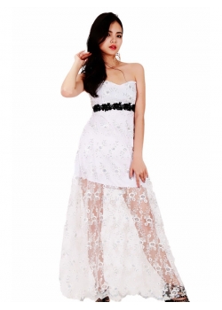 Sexy Strapless Long Dress