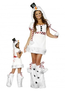 White Christmas Penguin Sexy Costume