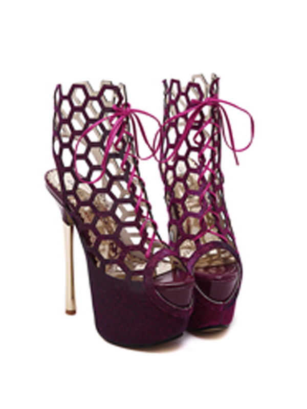 Hollow Fashion Women High Heels Shoes
