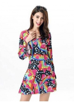 Sexy Women Long Sleeve Mini Dress