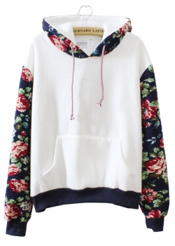 White Fashion Women Hoodies Sweatshirts