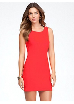 Red Elegant Backless Mini Dress