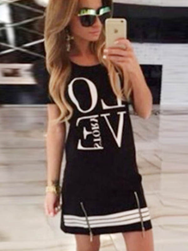 Black Fashion Woman Casual Dress