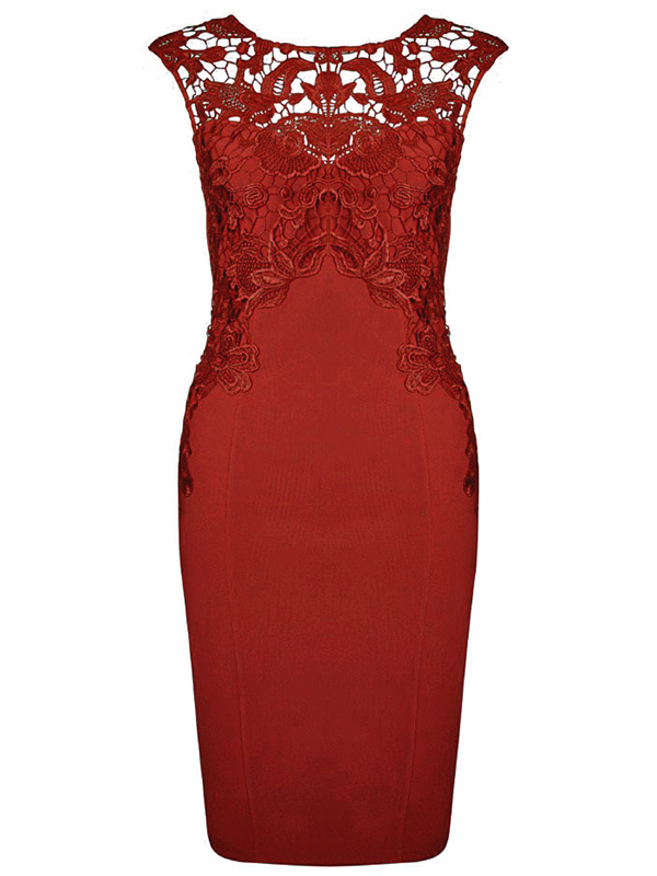 Red Fashion Woman Dress