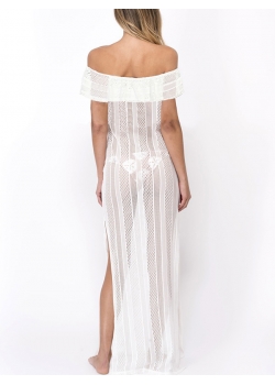Long Sexy Off Shoulder  Beach Dress