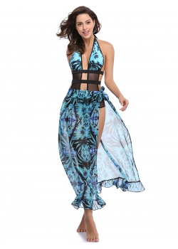 Sexy Backless Long Beach Dress