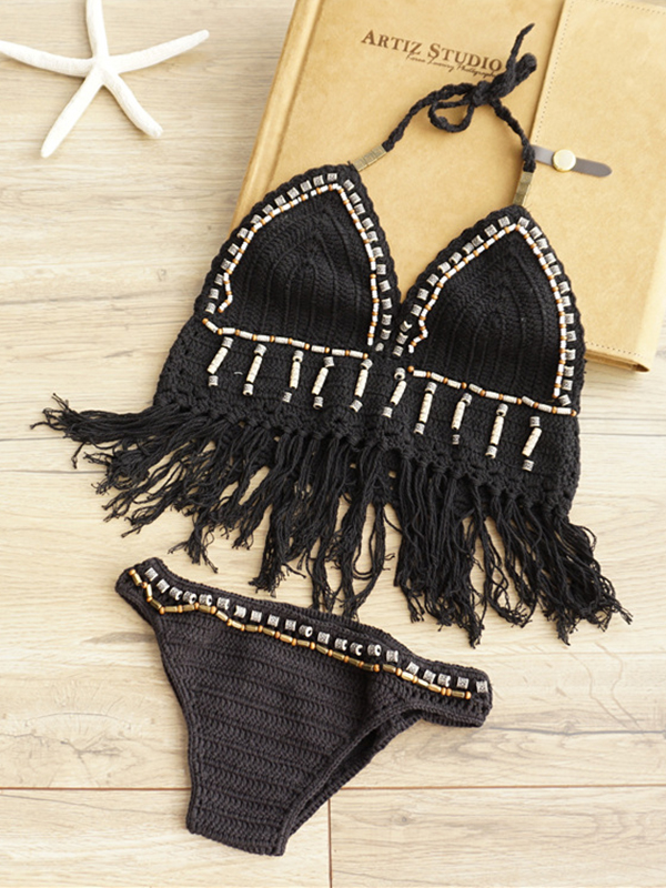 Sexy Beach Crochet Swimwear Bikini