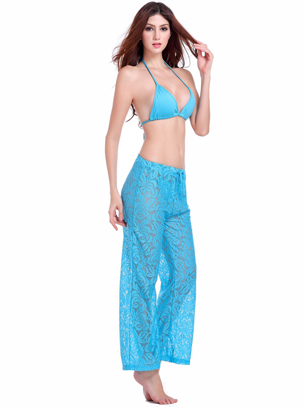 Women Sexy Bra And Blue Long Pant