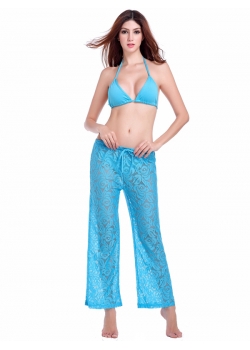 Women Sexy Bra And Blue Long Pant