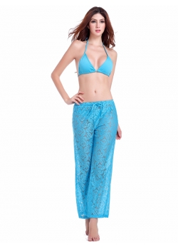 Women Sexy Bra And Blue Long Pant