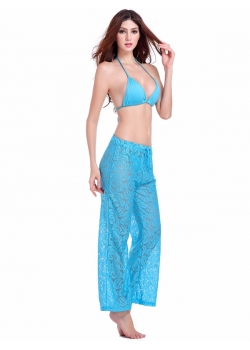 Women Sexy Bra And Blue Long Pant