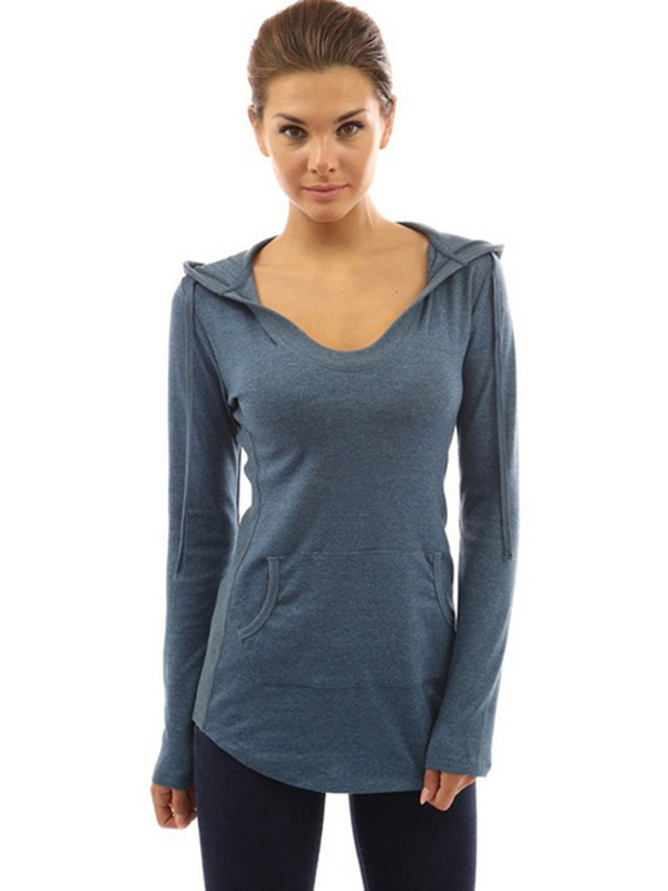 Light Blue Fashion Women Blouse With Hat