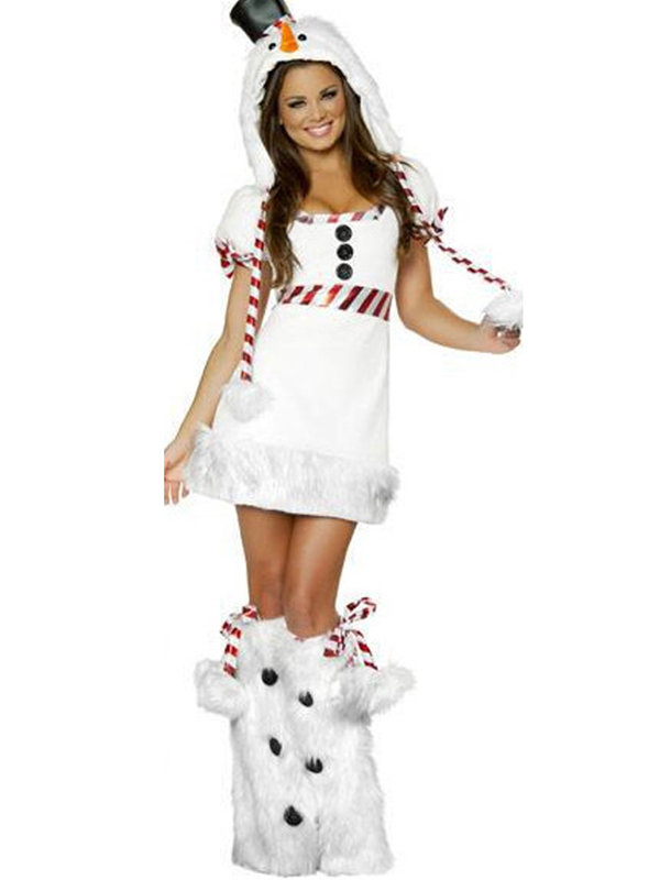 White Christmas Penguin Sexy Costume