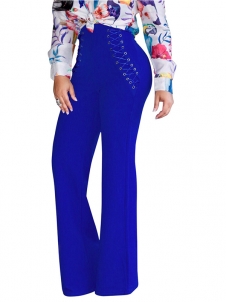 3 Colors S-XL Lace-Up High Waist Pants