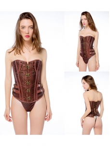 Wholesale Plus Size Button Design Corset S-6XL