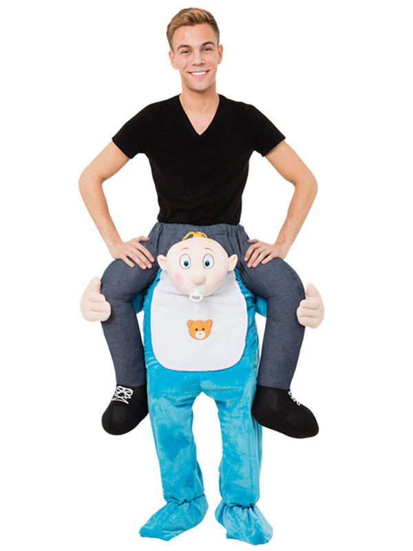Blue One Size Baby Carry Me Mascot Costume
