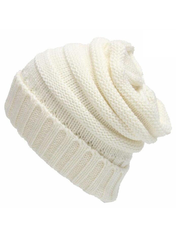 Winter Warm Cable Knit Thick Slouch Hats
