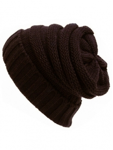 Warm Cable Knit Thick Slouch Hats