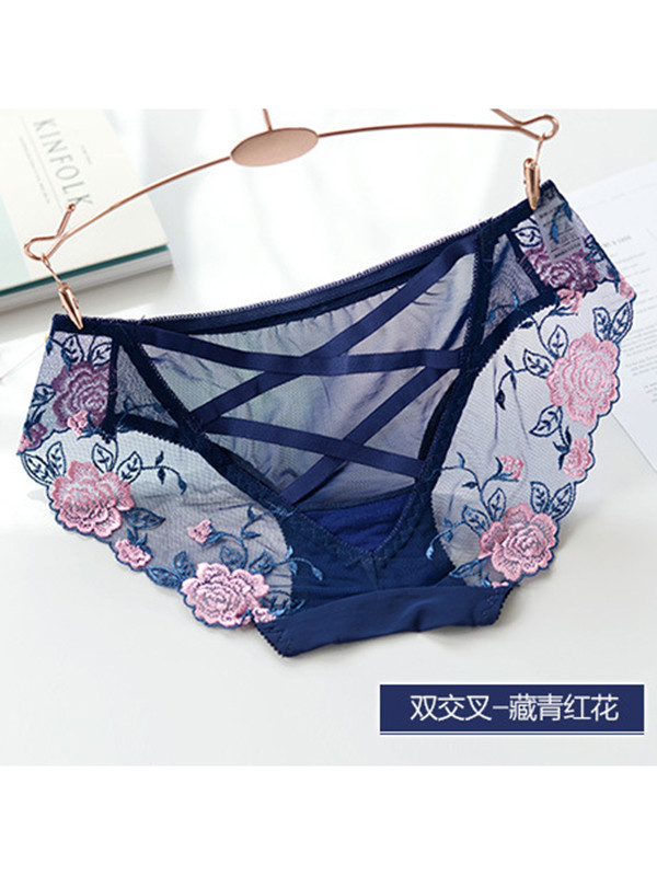 3 Colors One Size Floral Seamless Underwear