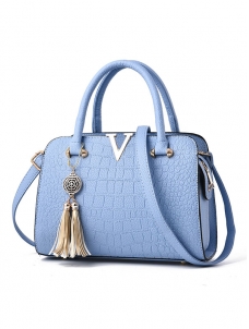 Light Blue Ladies Fashion Hand Bags 