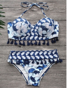 Women Quick Dry High Waist Bikini Set Swimwear