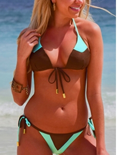 Sexy 2pcs Halter Push Up Bikini Set 