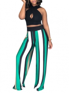 Women Casual Striped Pant