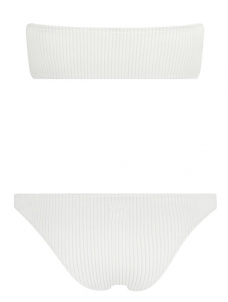 Women Solid Wrapped Chest Triangle Two Piece Bikini Set Red