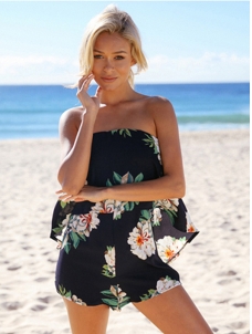 Summer Floral Off Shoulder Romper