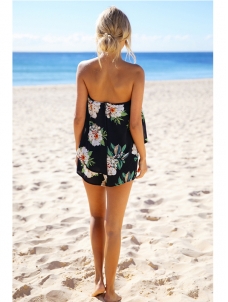 Summer Floral Off Shoulder Romper