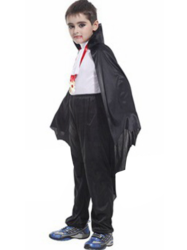 Child Vampire Black Tulle Cloak Costume