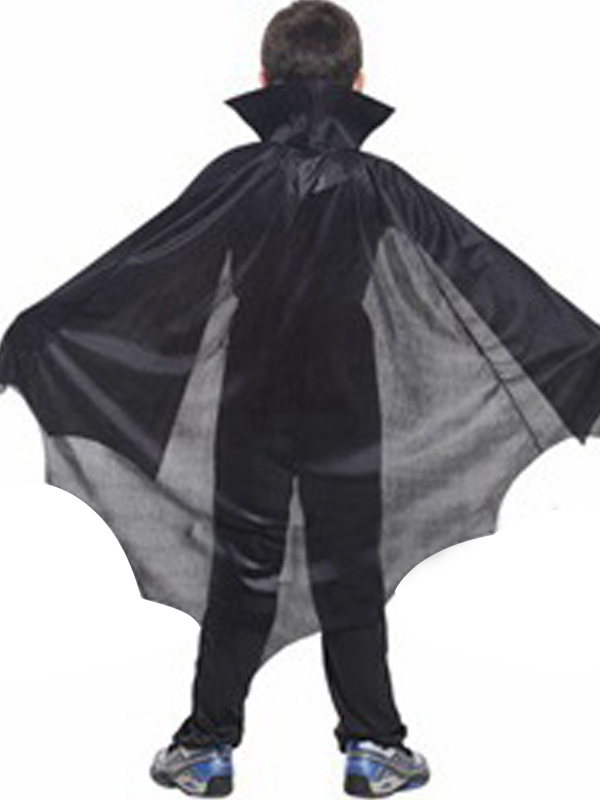 Child Vampire Black Tulle Cloak Costume