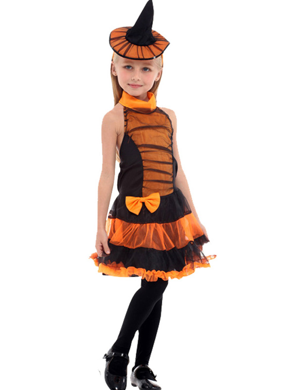 Girls Sleeveless Witch Halloween Costume