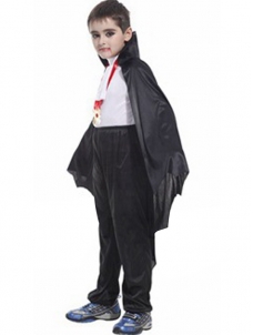 Child Vampire Black Tulle Cloak Costume