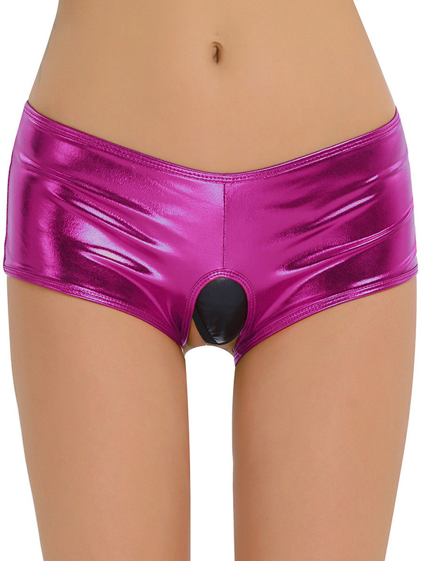  Ladies Briefs Thong Mid Waist Underwear Rose