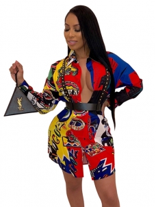 Women Long Sleeve T Shirt Mini Dress