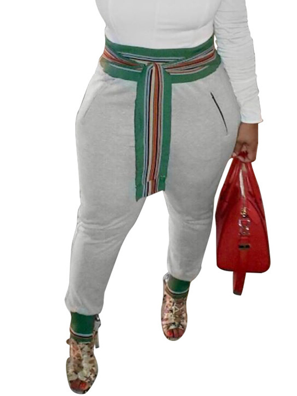 Grey Women Long Sport Pants