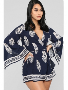 Women Sexy Deep V Neck Romper