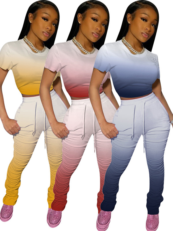 Women Sport Short Sleeve Summer Suit