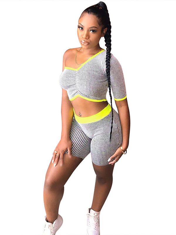 Women Summer One Shoulder Suit