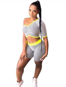 Women Summer One Shoulder Suit