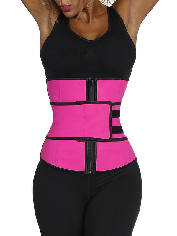 Latex Waist Belt Sticker With Zip Trainer