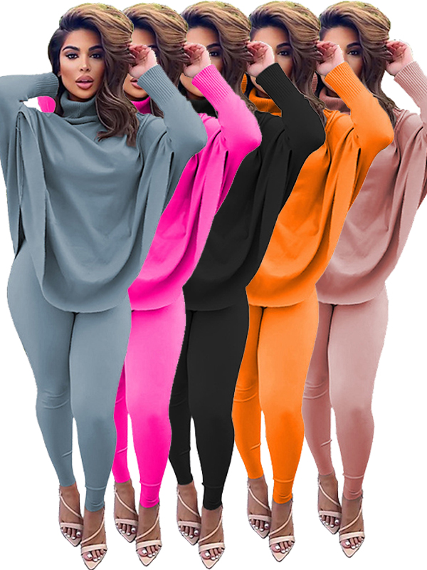 Women High Neck Long Sleeve Winter Suit