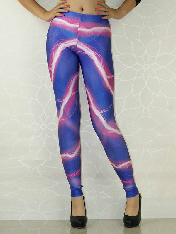 Sexy Lighting Print Leggings
