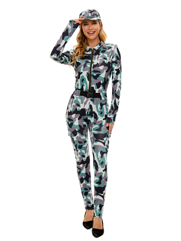 Women Camouflage International Costume (including jumpsuit)