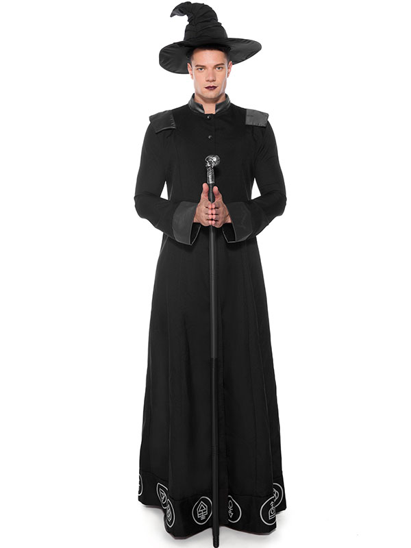 Men Witch Halloween Costume (including fancy dress, hat)