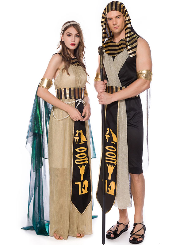 Pharaoh Couple Halloween Costume (including fancy dress)